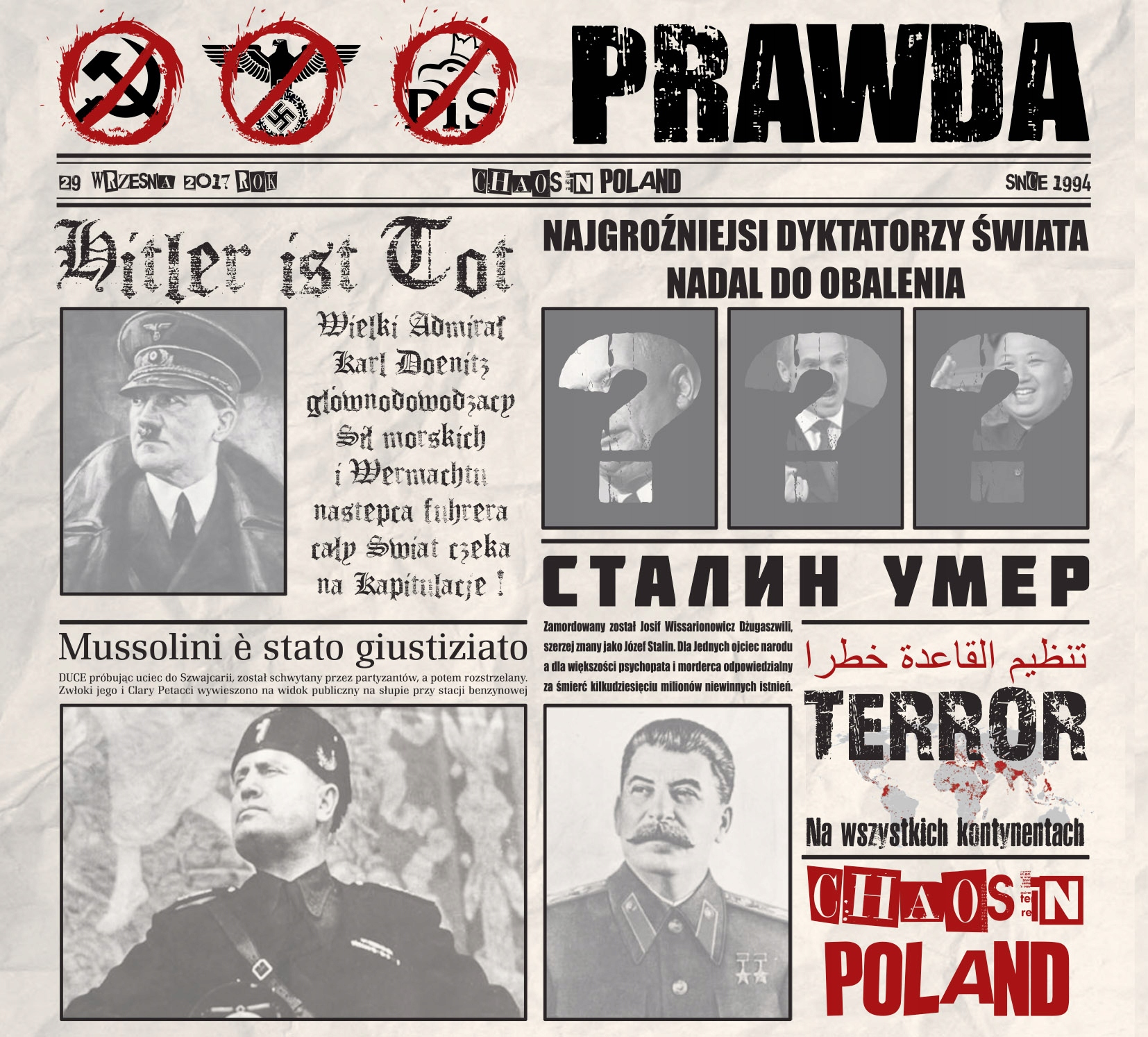 

Prawda Chaos In Poland [Limited] *CD