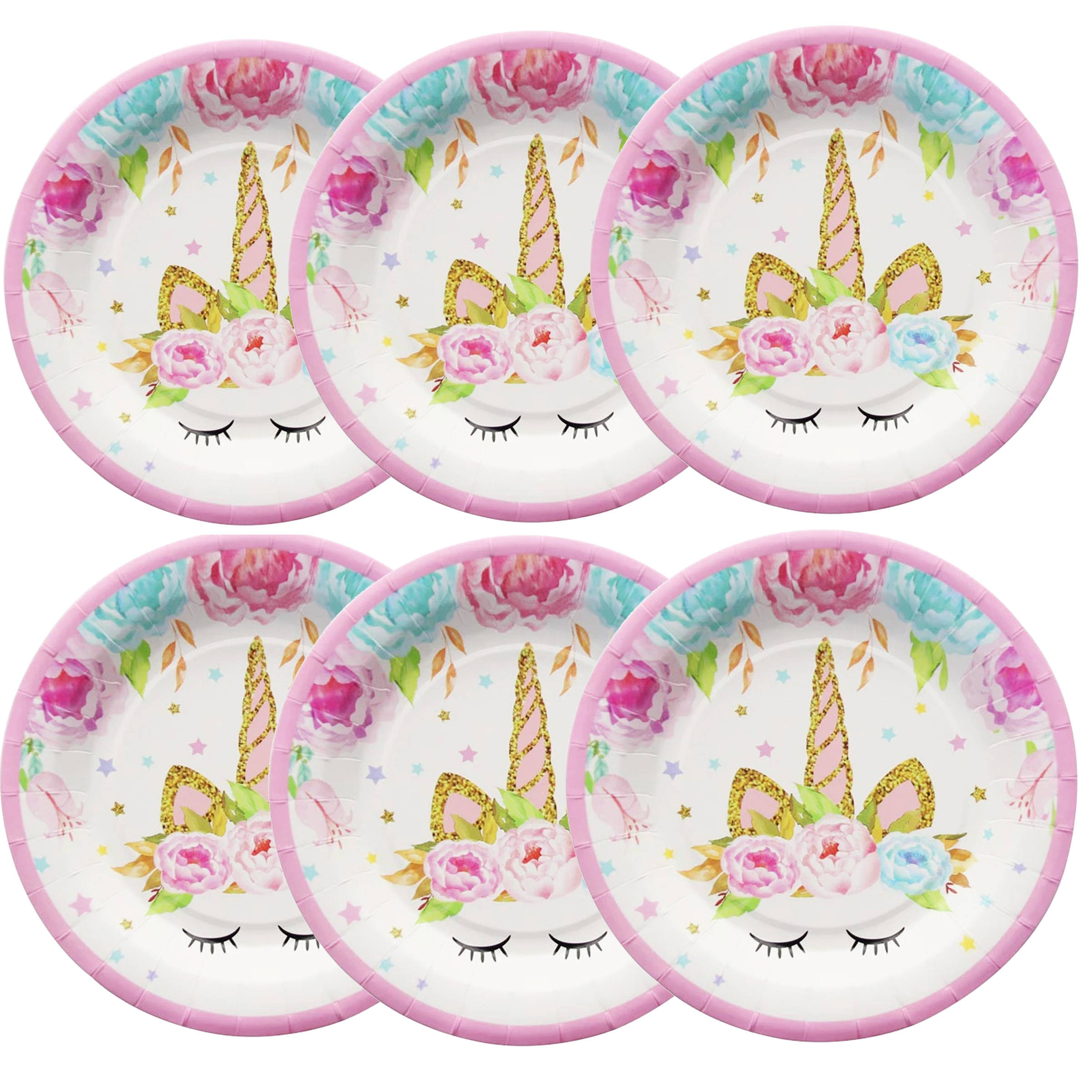 

Talerzyki Na Urodziny 23cm Jednorożce Unicorn 6szt