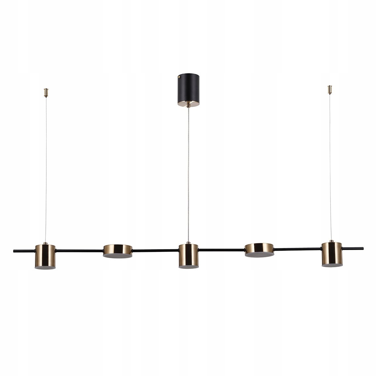 Závěsná Led lampa Remdal PND-16374-5-BK-3K Italux Moderní stropní svítidlo