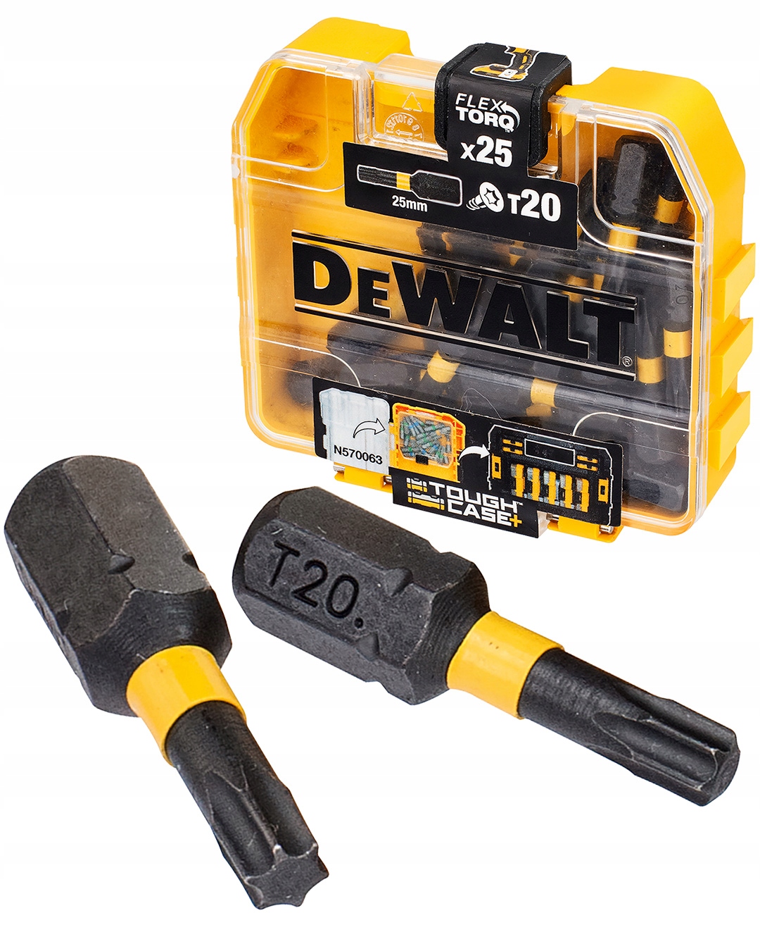 

Bity udarowe T20 25szt Torsion Dewalt DT70557T