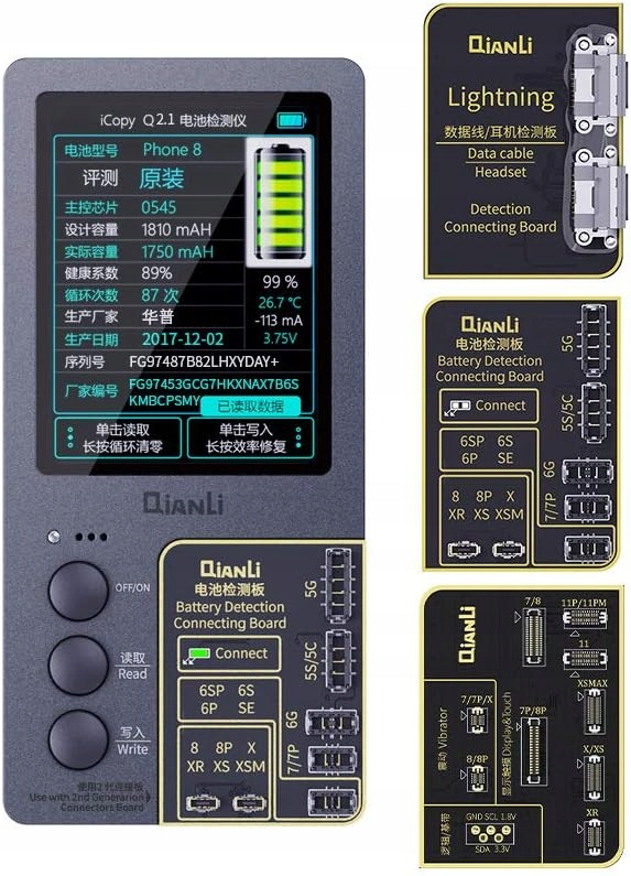 Programátor Paměti Qianli 3V1 Icopy Plusdo Iphone 7/8/8P/X/XR/XS/XSMAX