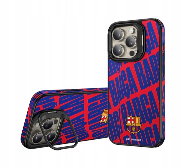 Pouzdro pro iPhone 15 Pro Max Fc Barcelona Kožené magnetické Magsafe Bc