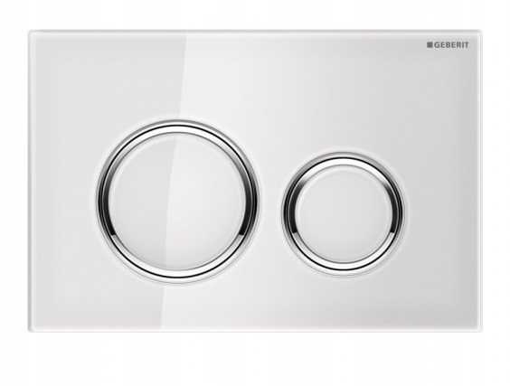 Geberit Spúšťacie Tlačidlo SIGMA21, Biele Sklo