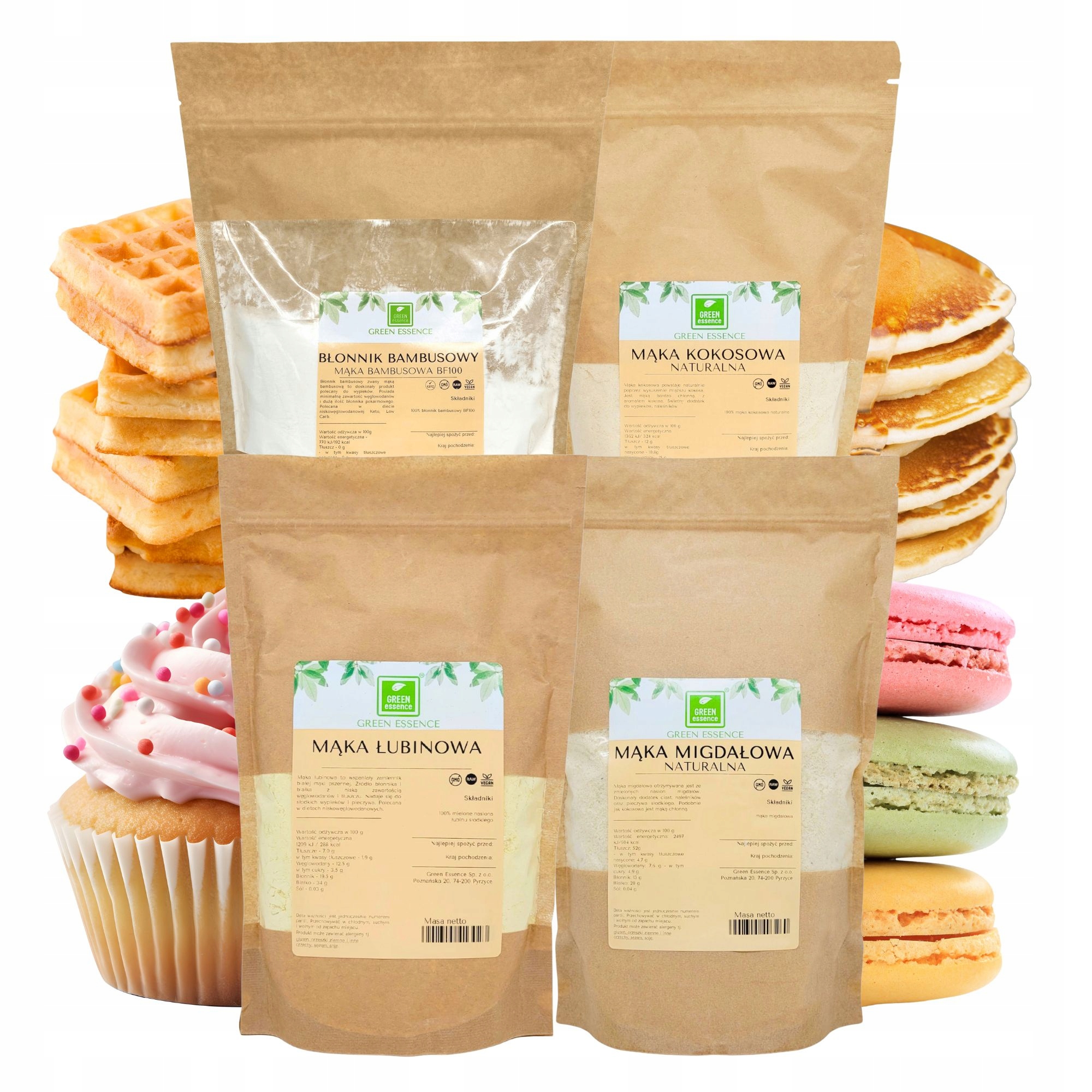 Levně Keto Set Mouka mandlová kokosová lupinová vláknina bambusová bf100 vege