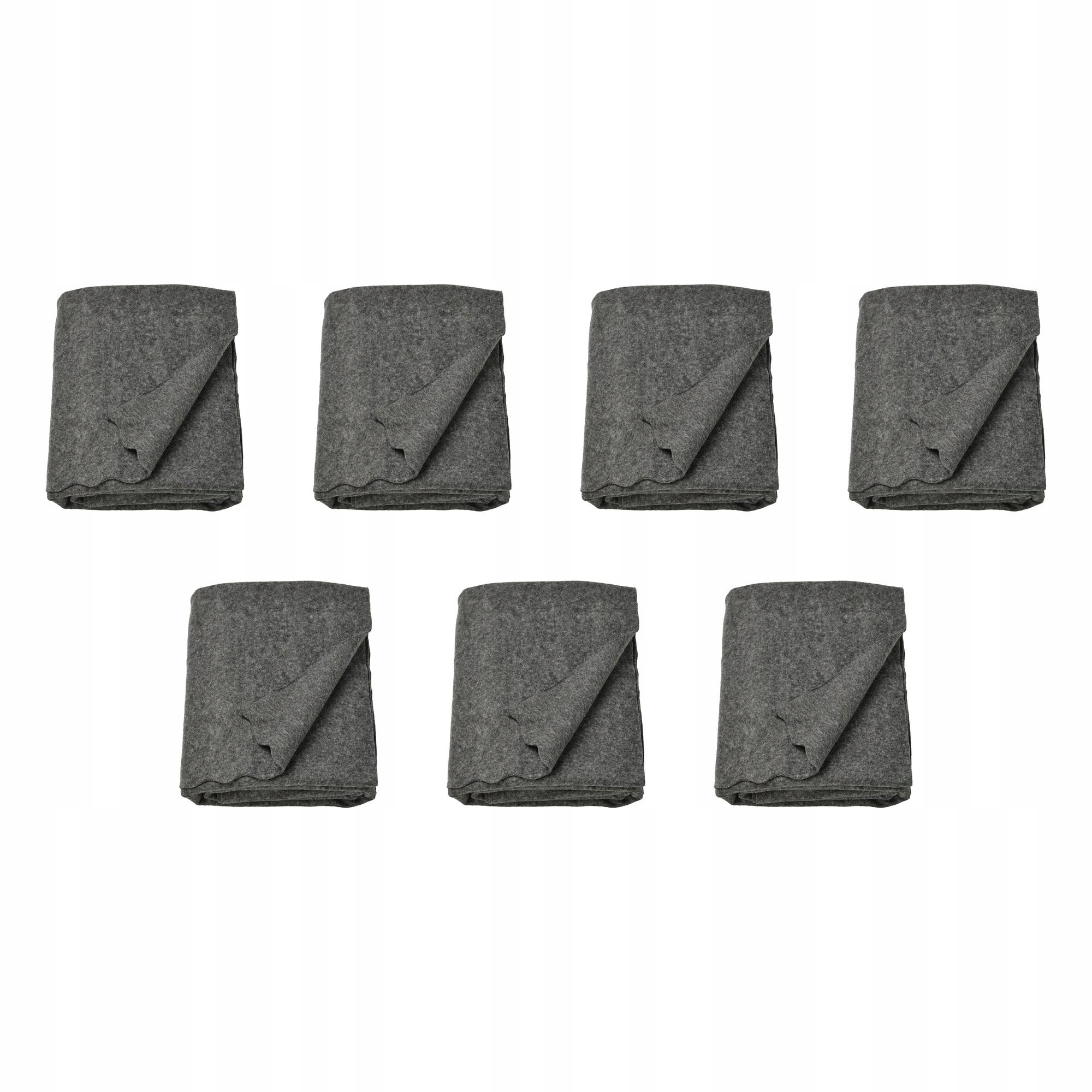 7 ks Daggkapor pléd tmavě šedý 130 x 170 cm