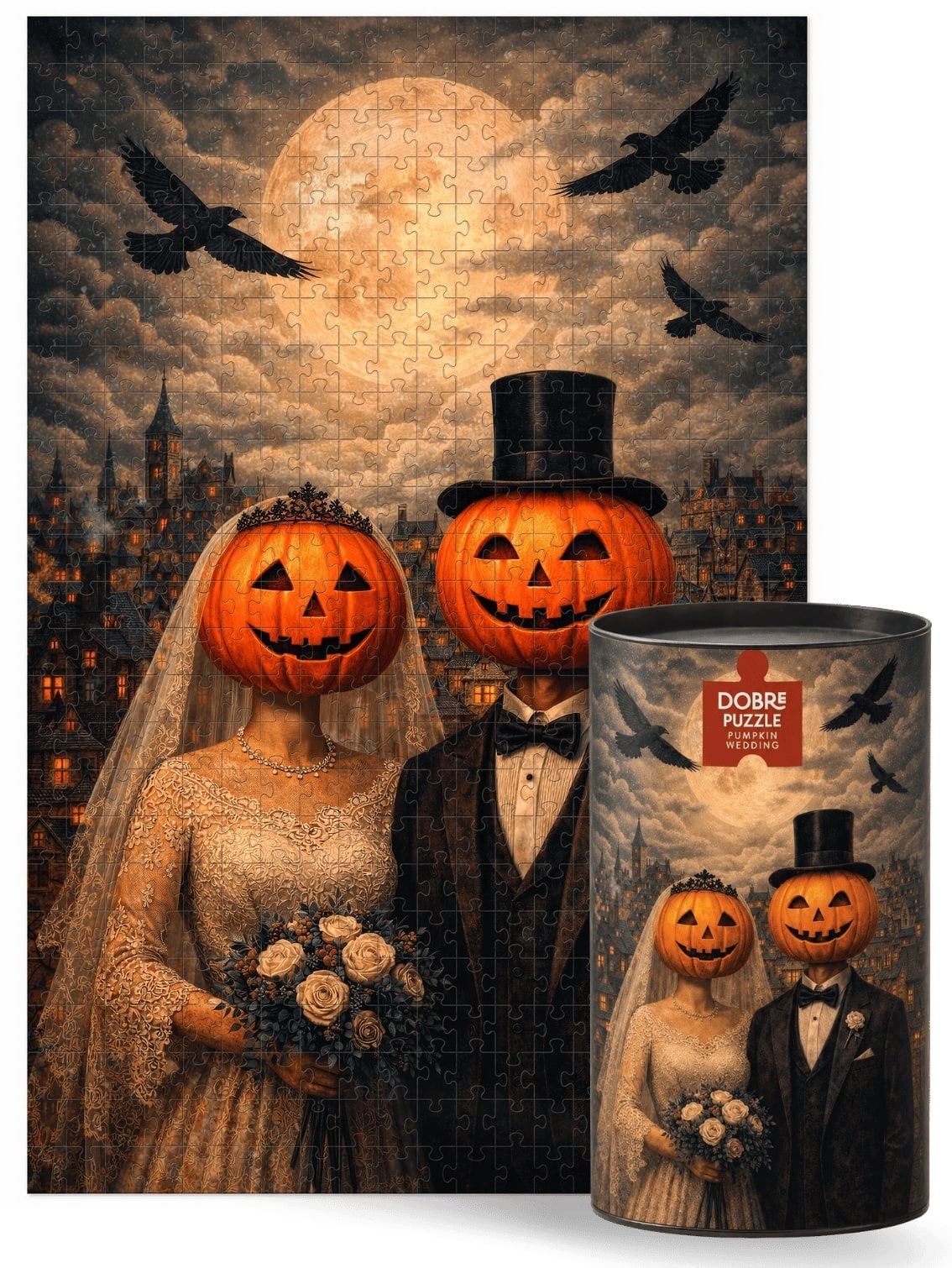 Puzzle Pumpkin Wedding 500 elementów Wosk i Knot