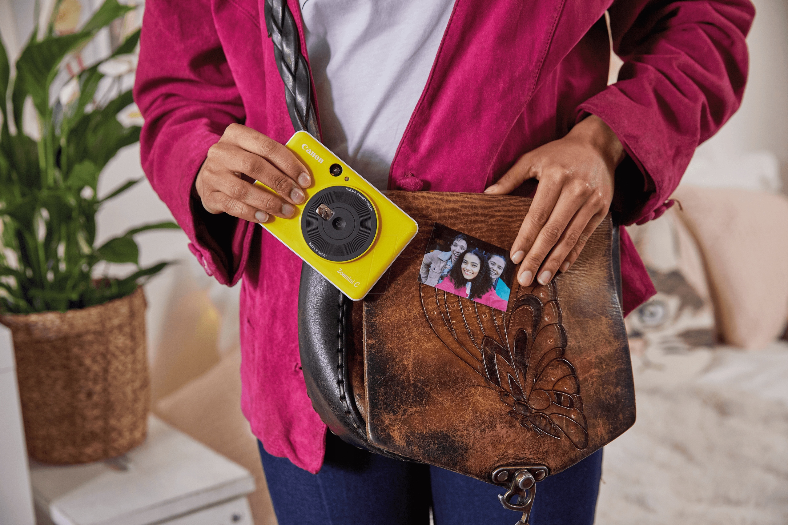 APARAT NATYCHMIASTOWY CANON ZOEMINI C ŻÓŁTY Szerokość produktu 11 cm