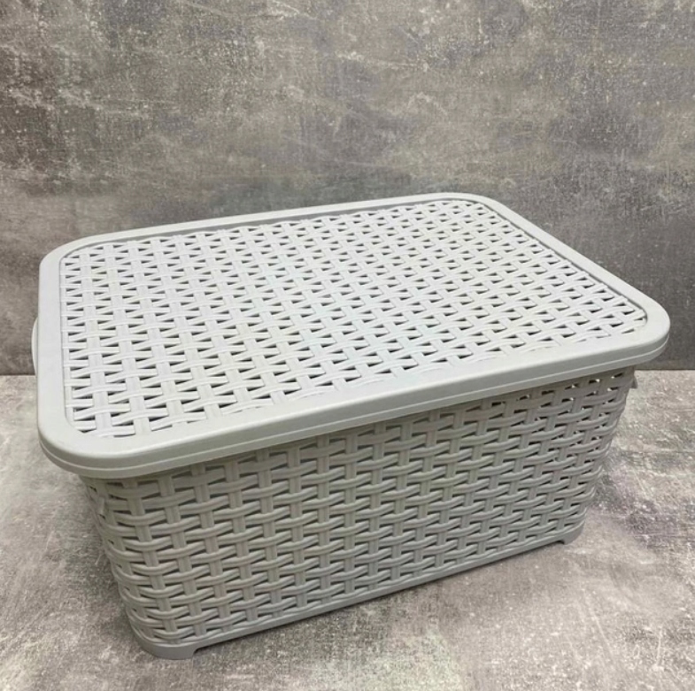 ORGANIZER NA DROBIAZGI KOSZYK Z POKRYWĄ 18 L Marka inna