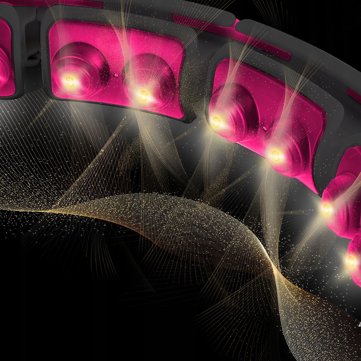 HULA HOP ODCHUDZAJĄCE Z MAGNESAMI OBCIĄŻENIEM LICZNIK LCD MAGNETYCZNE Średnica 45 cm