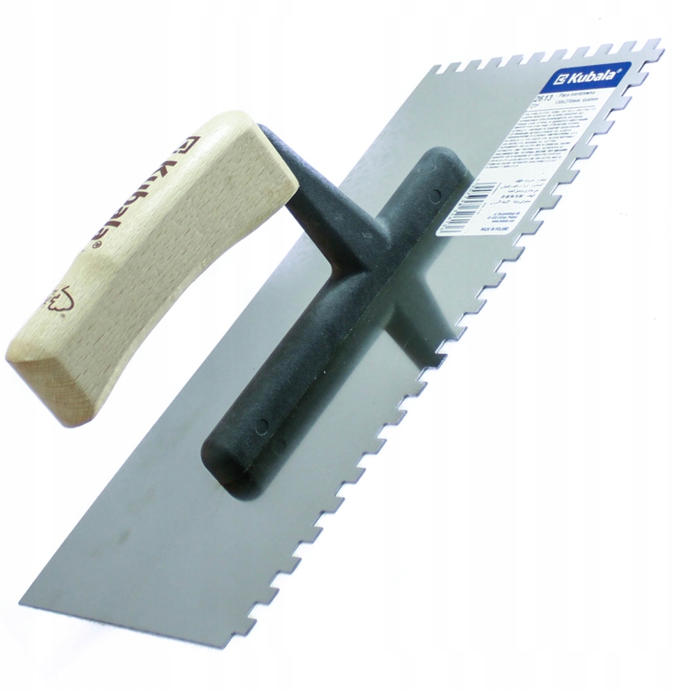 Paca zębata INOX DO ZAPRAW KLEJU 6x6 KUBALA 2613