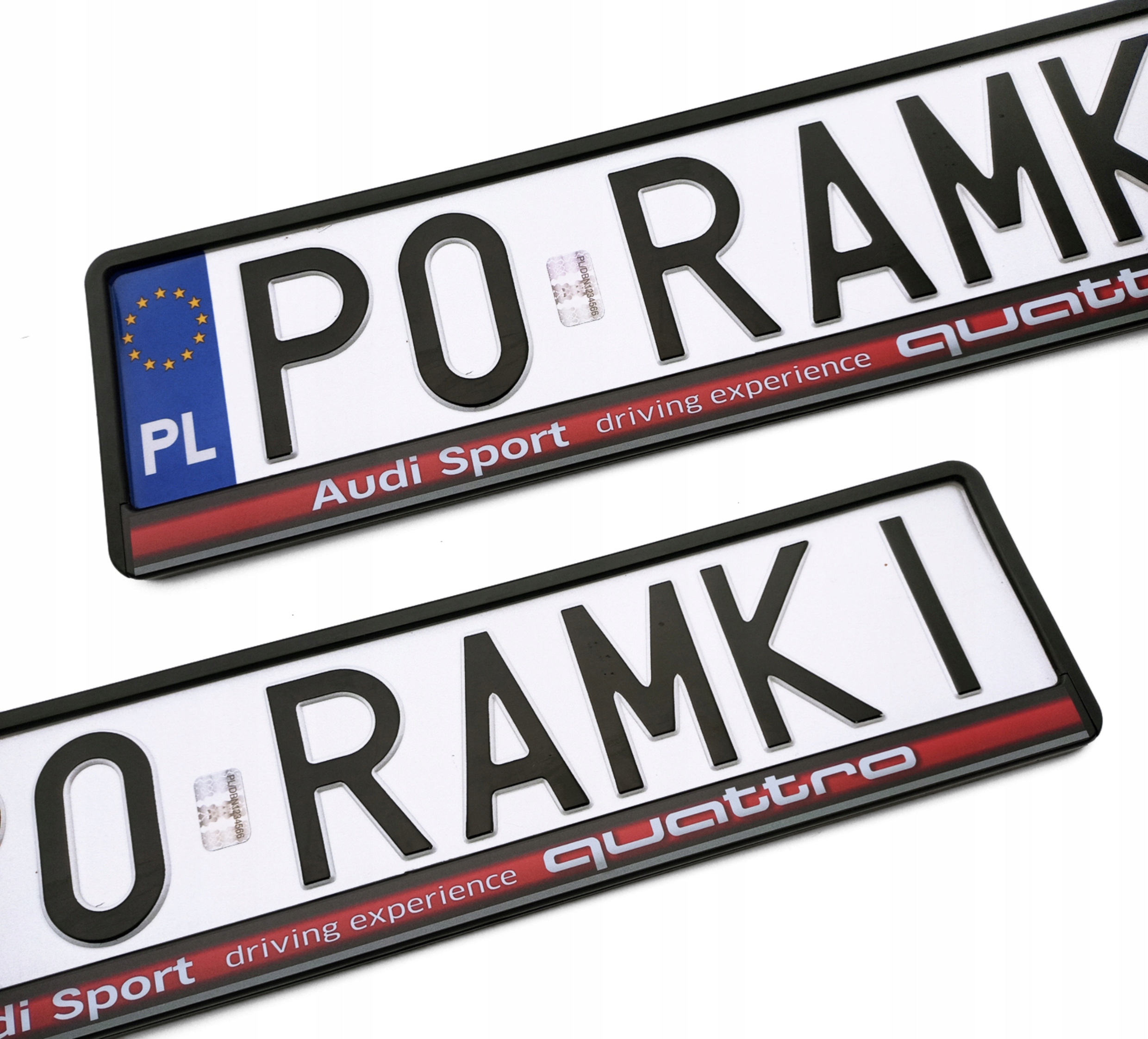 Audi quattro A4 A5 A6 A7 Q5 Q7 80 100 Tt S3 ramka pod tablice rejestracyjną