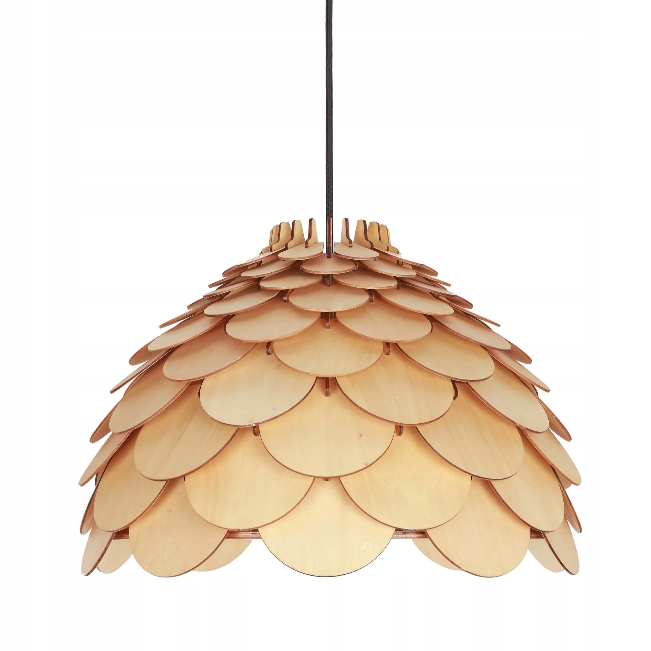 Závěsná lampa Light Prestige Burgo 35 cm dřevěná E27 světlé dřevo