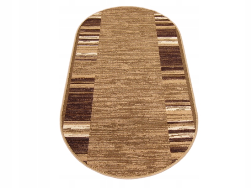 

Dywan antypoślizgowy beżowy 80x170 owalny elipsa
