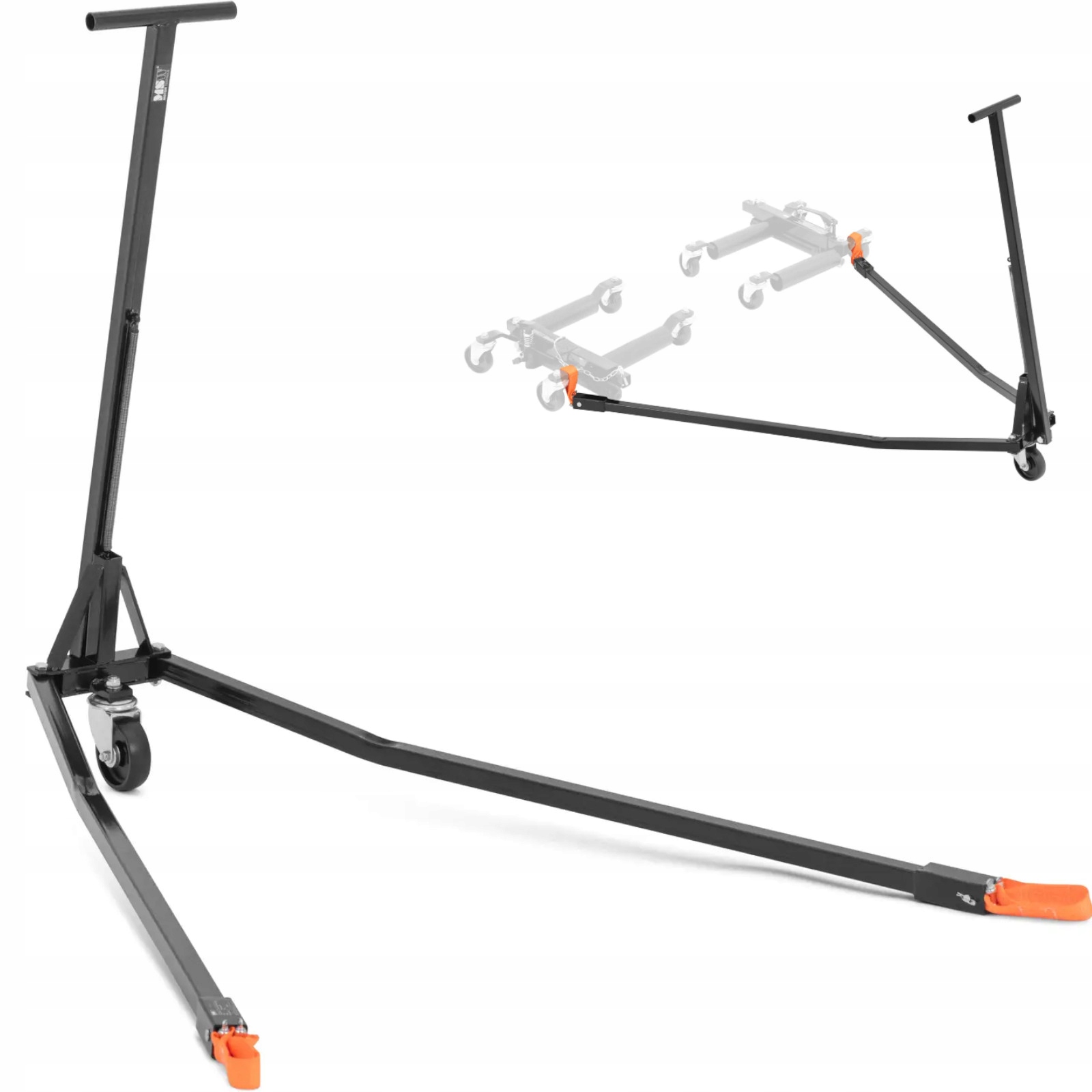 Polohovací manévrovací držiak pre vozíky na vozidlá