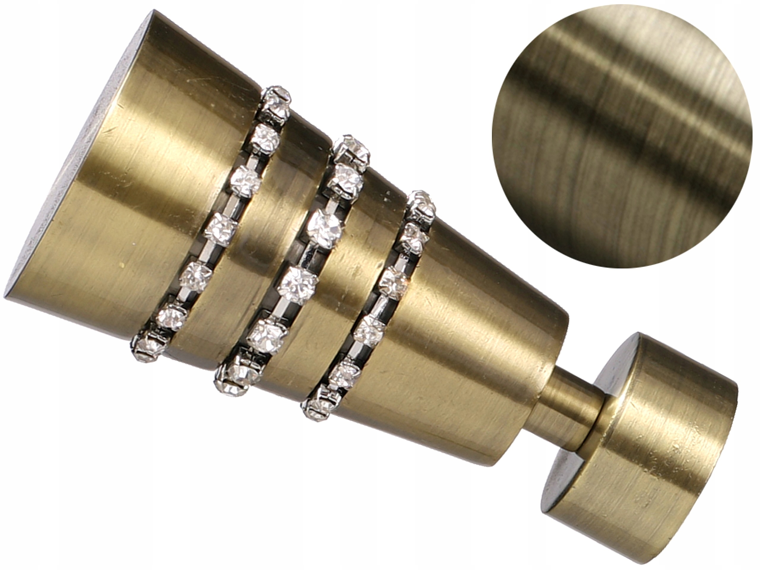 

25 mm Zeus zakończenie do karnisza Złoty