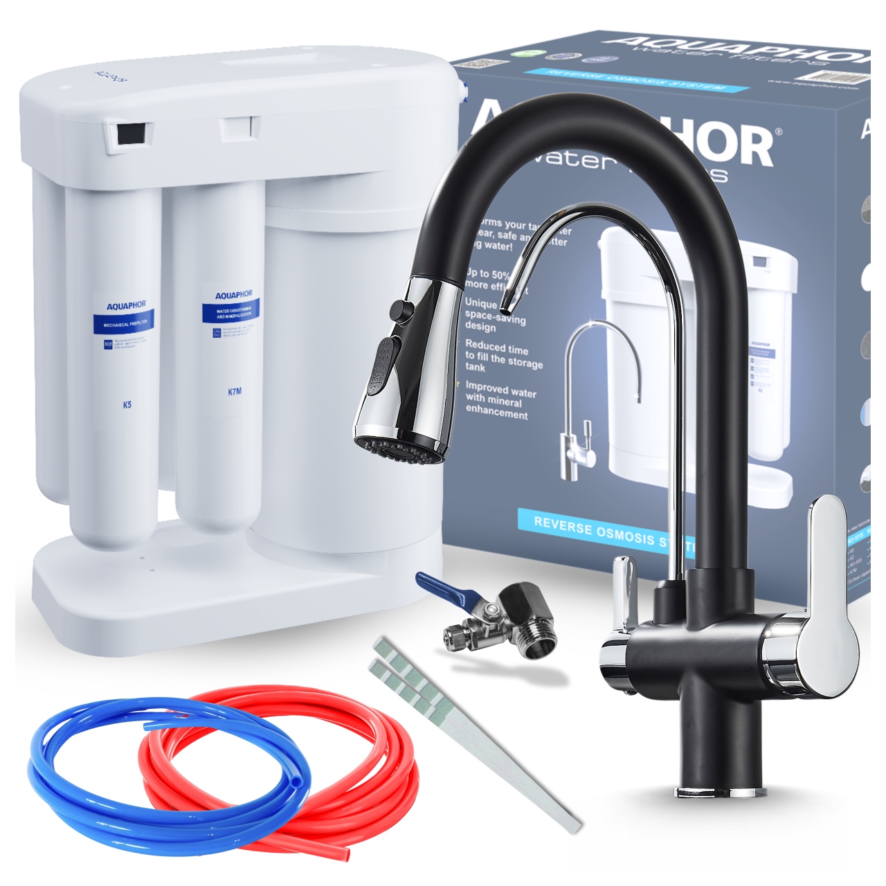 Aquaphor Morion RO101S Filtr Reverzní Osmózy Třícestná Kuchyňská Baterie