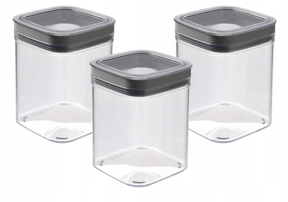 

Curver 3 Pojemniki 1,3 l Artykuły Sypkie Dry Cube