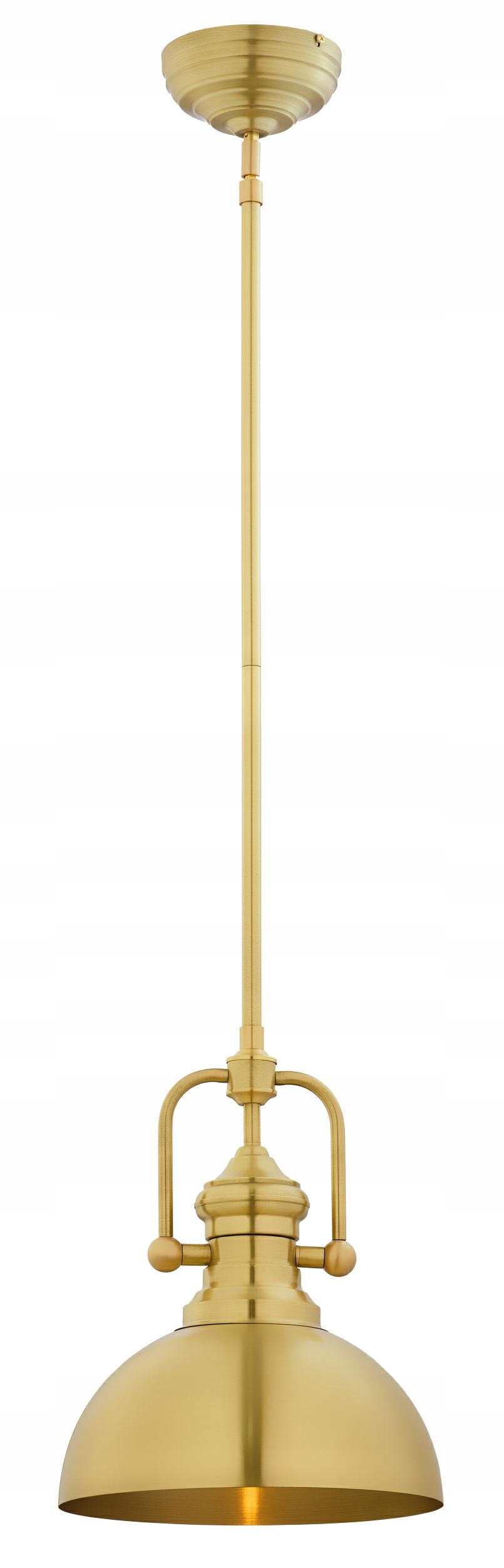 Závesná lampa Platino Zlatá 1xE27 31 cm Stropná lampa do obývačky Dom