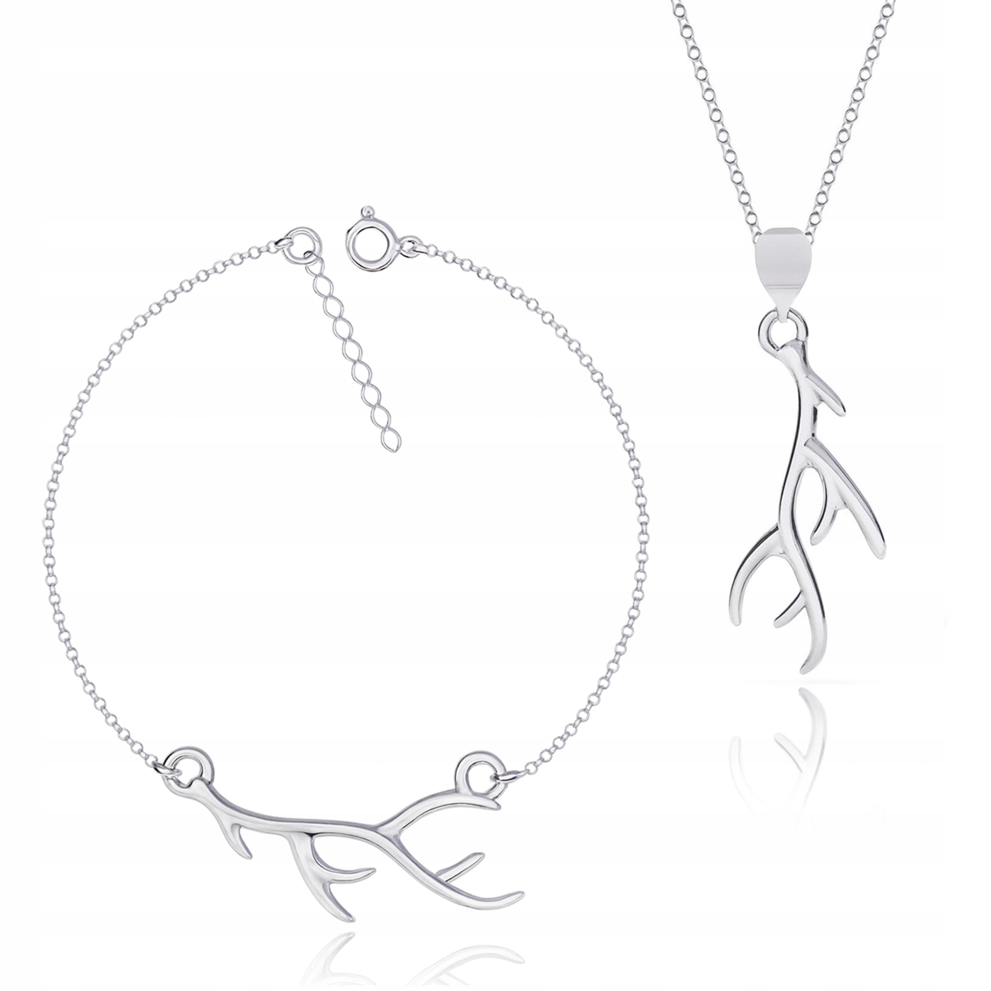 Jelení Parohy Stříbrný komplet rolo stříbro 925
