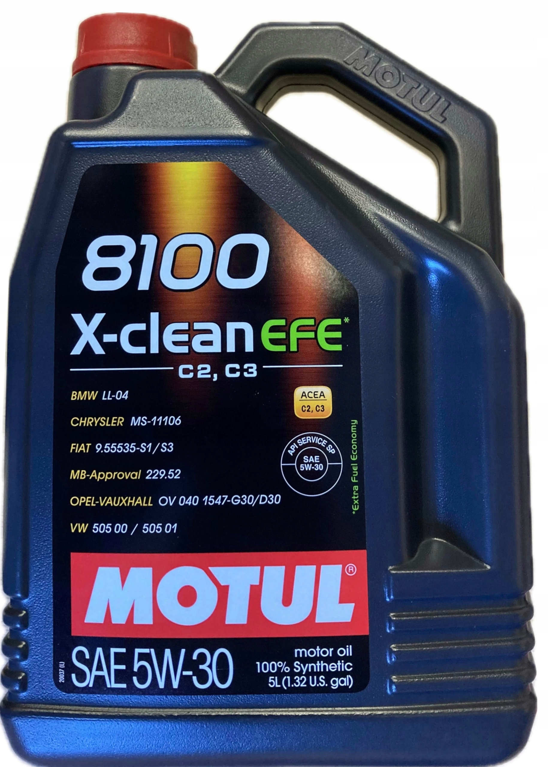 Motul 8100 X-Clean Efe C2/C3 5W30 5L 505.01