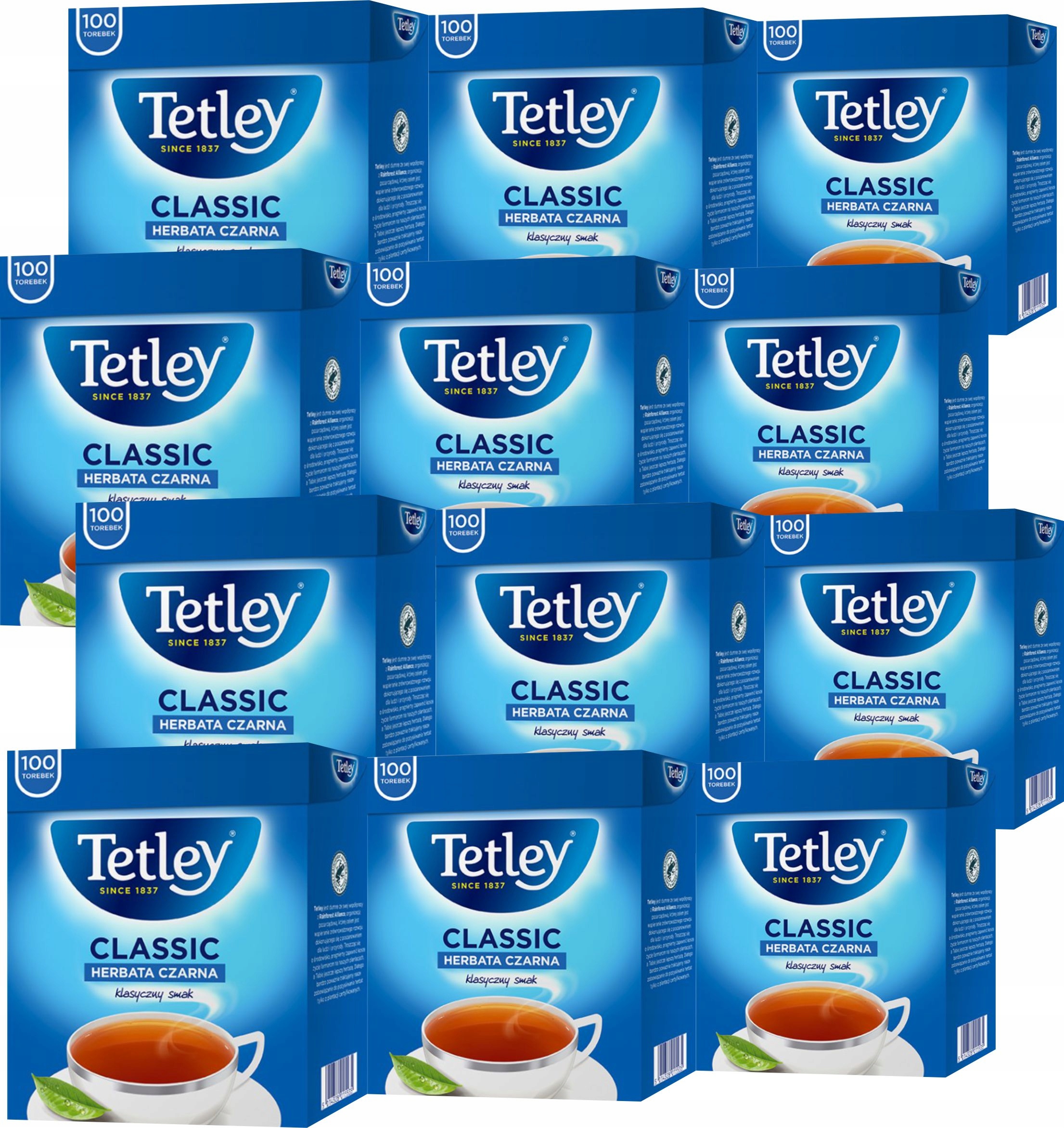 (x12) Tetley Herbata Classic 100tb