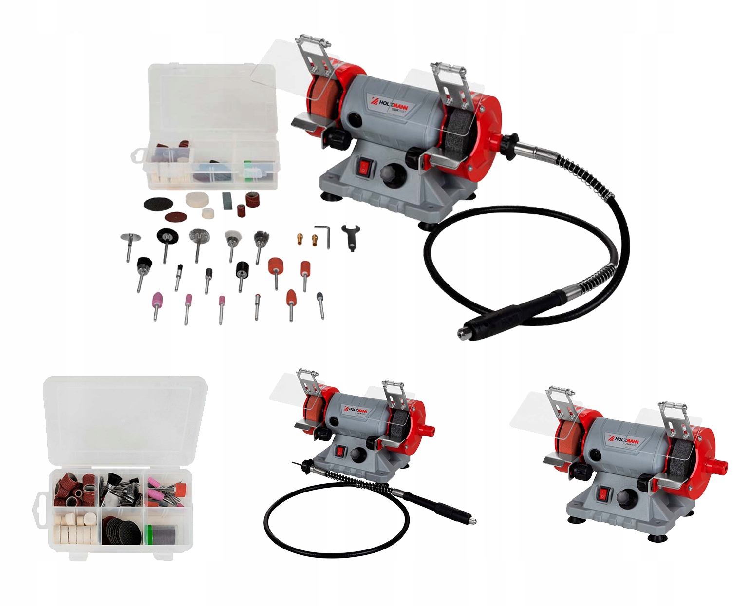 Stolní mini bruska s flexibilním kabelem, multifunkční