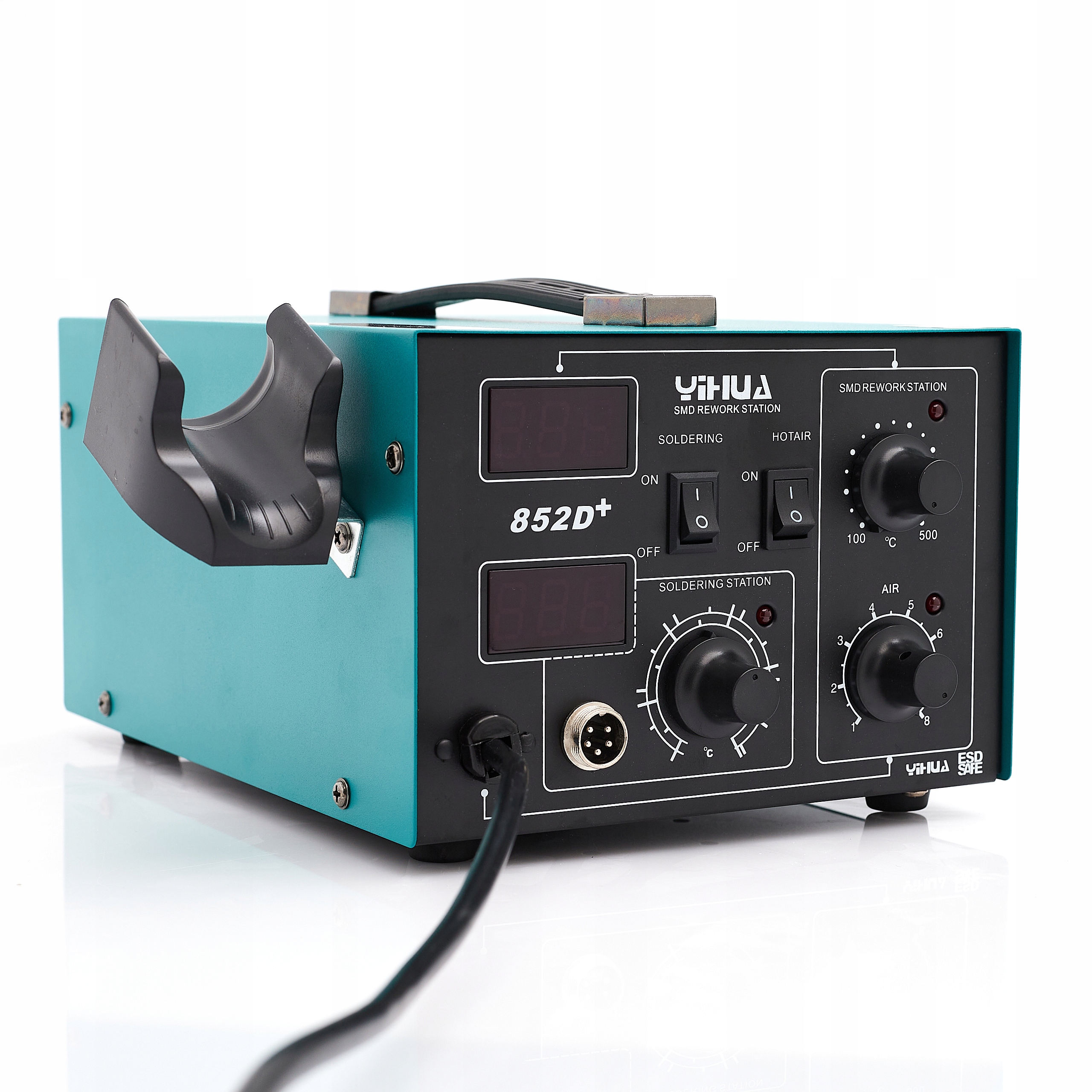 STACJA HOT-AIR YIHUA 852D+ + DYSZE + PLATFORMA PCB Marka Techrebal