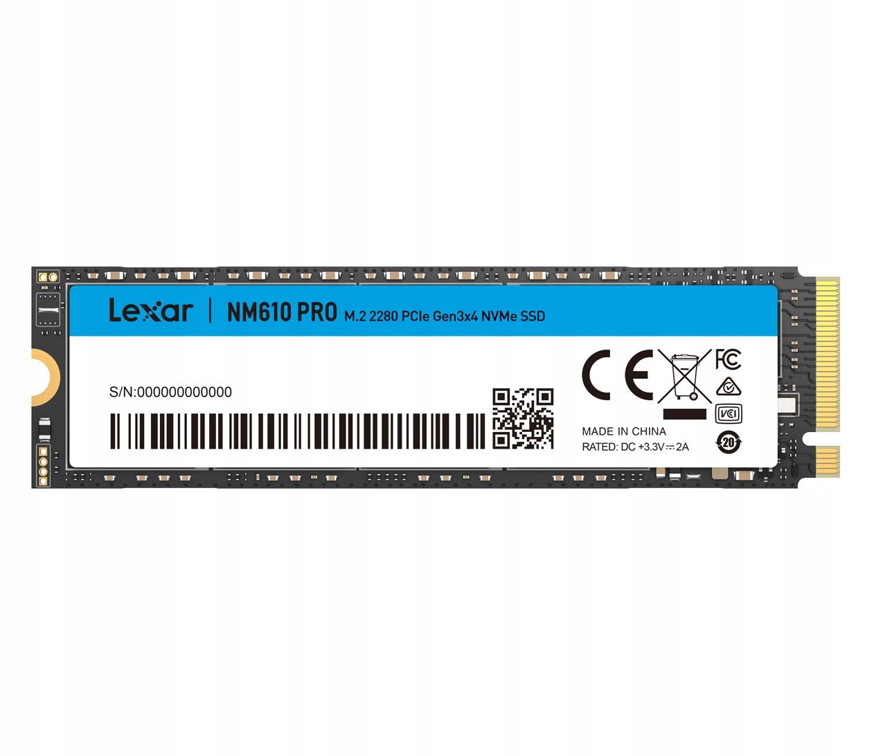 Interný disk Ssd Lexar NM610 Pro 2TB M.2 PCIe NVMe (LNM610P002T-RNNNG)