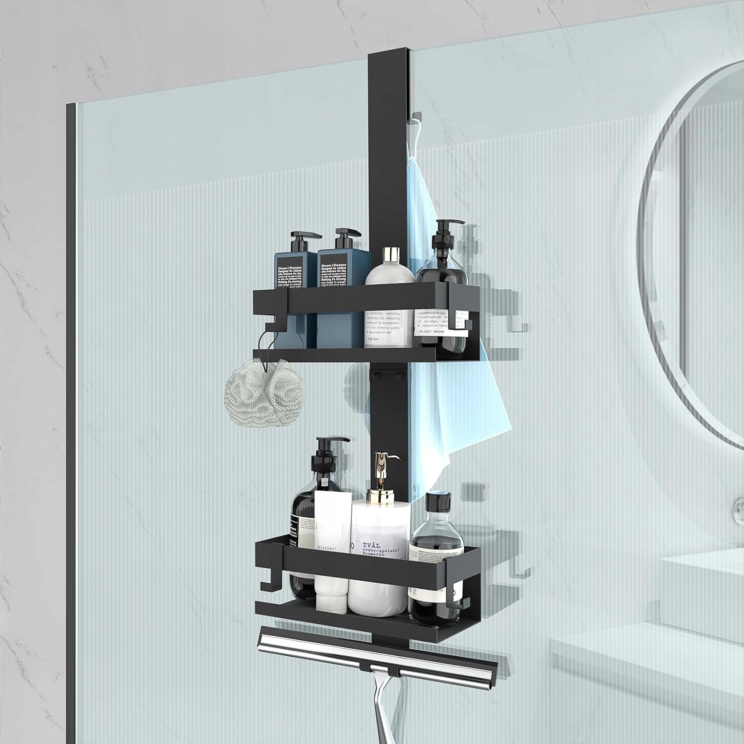 Sprchová Polička Pro Zavěšení, Regál Z Oceli, Organizér Bez Vrtání