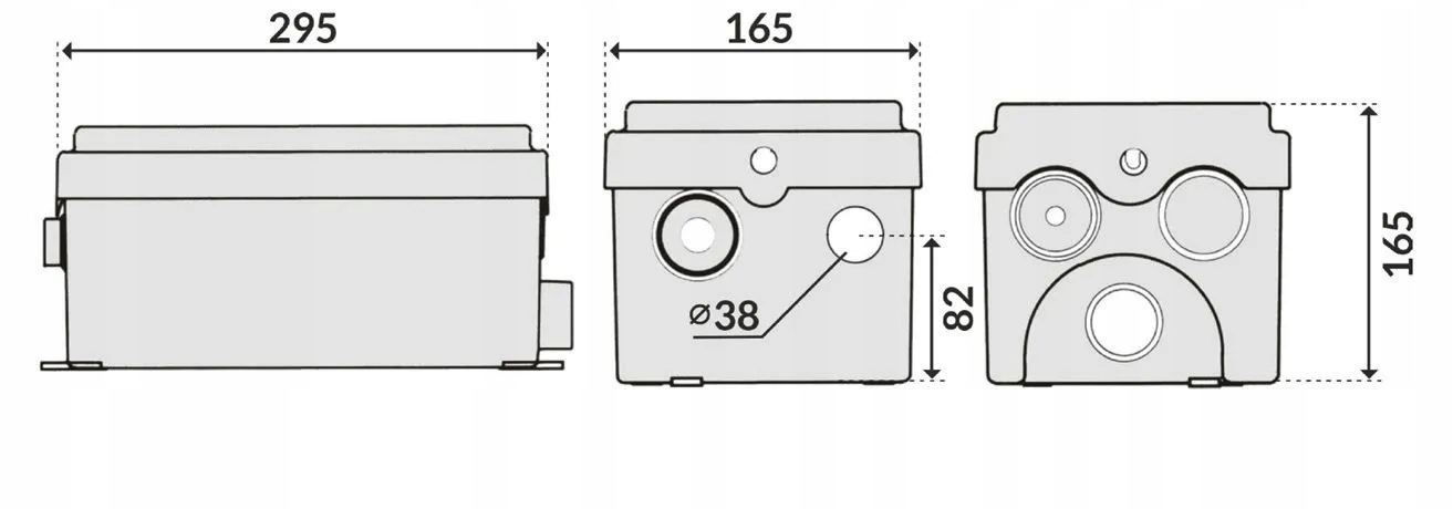 AUTOMATICKÉ KÚPEĽŇOVÉ ČERPADLO TOALETNÁ VODNÁ STANICA AQUASAN MINI IBO Maximálny výkon 40 l/min
