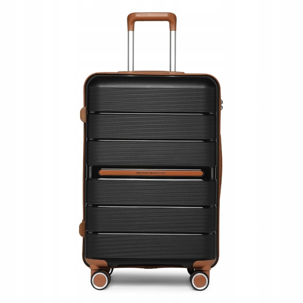 Kono British Traveller skořepinové zavazadlo polypropylen černá 60L