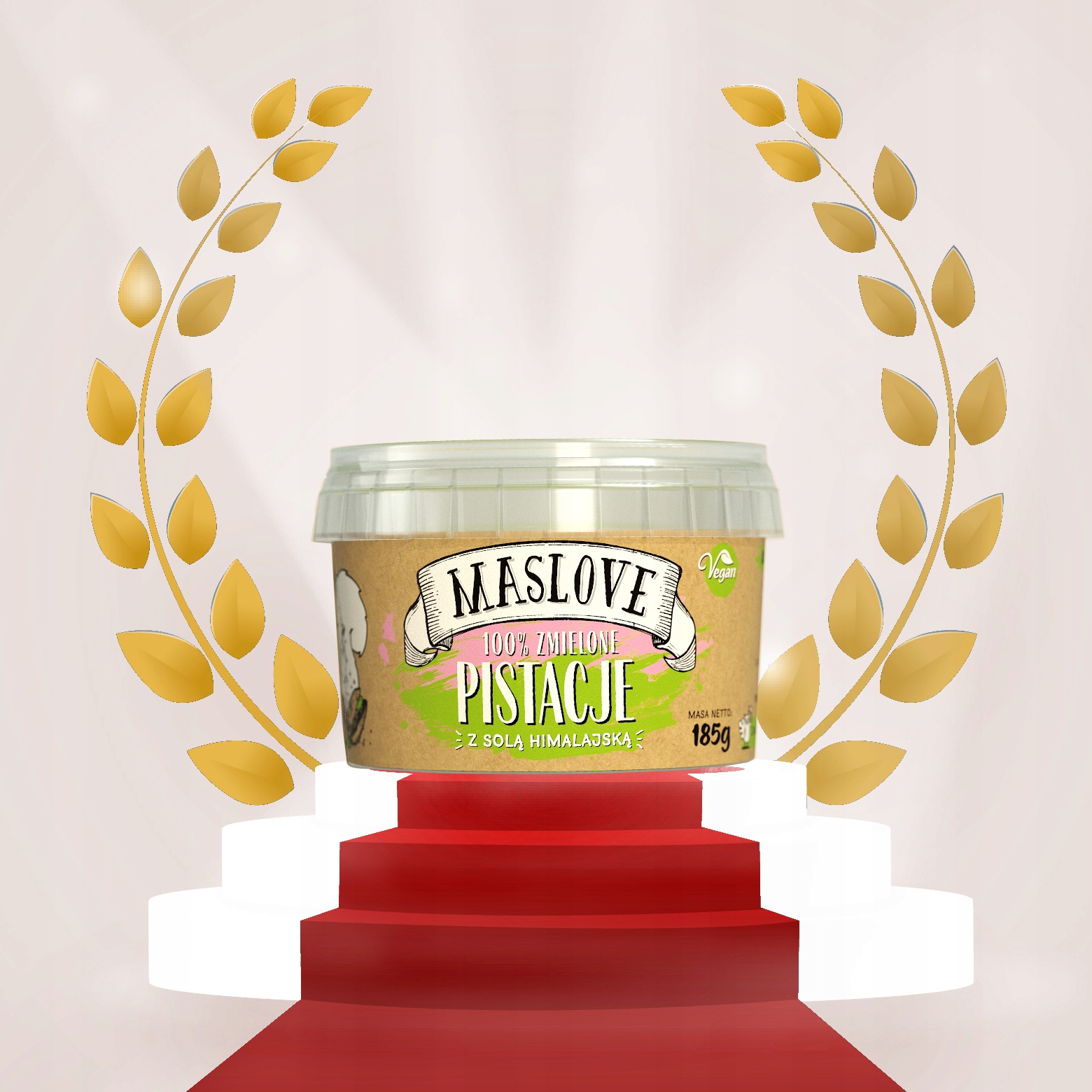 MASŁO PISTACJOWE MASLOVE + SÓL himalajska PISTACJE Marka inna