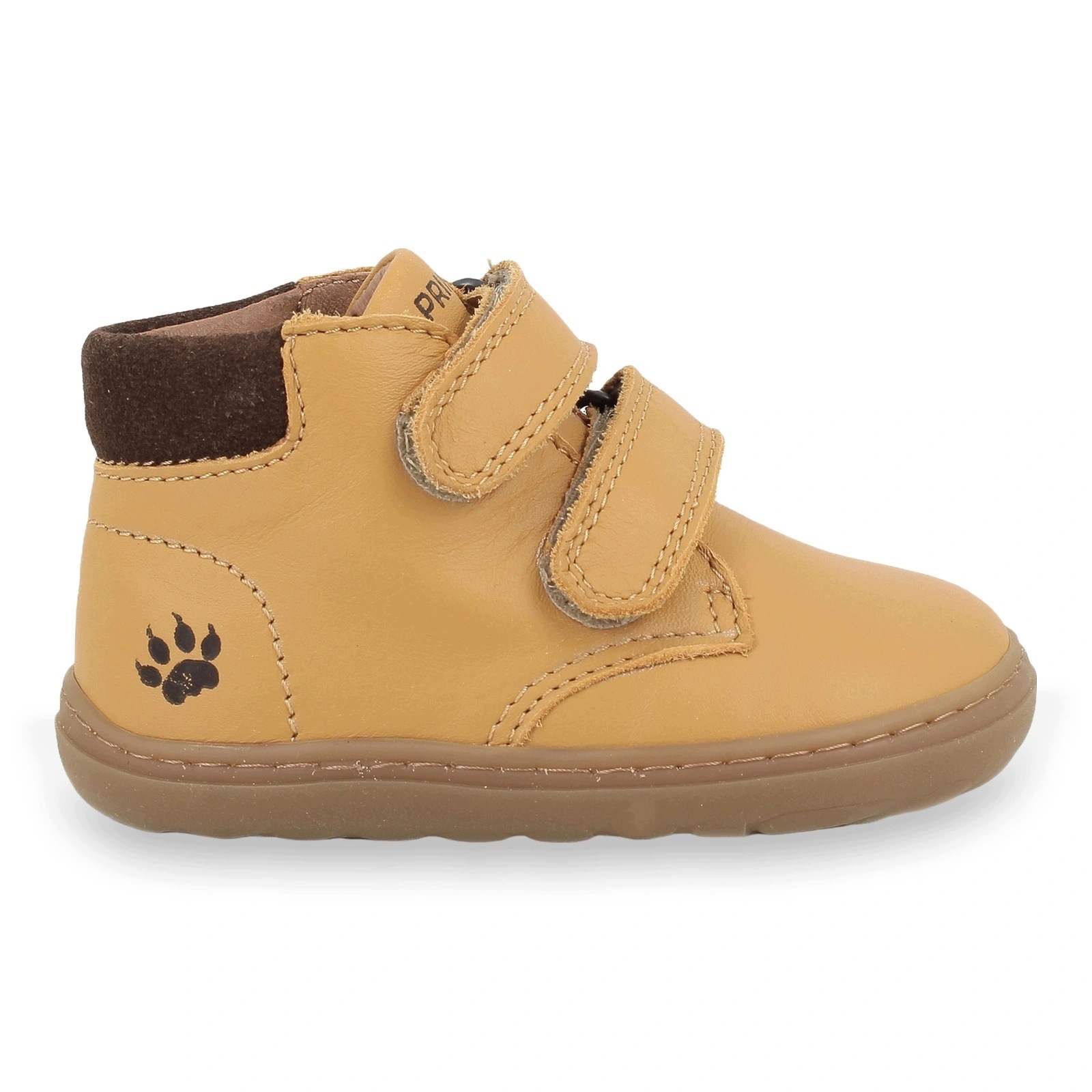 Buty barefoot przejściowe dziecięce na rzepy Primigi P&h Wind Senape 24