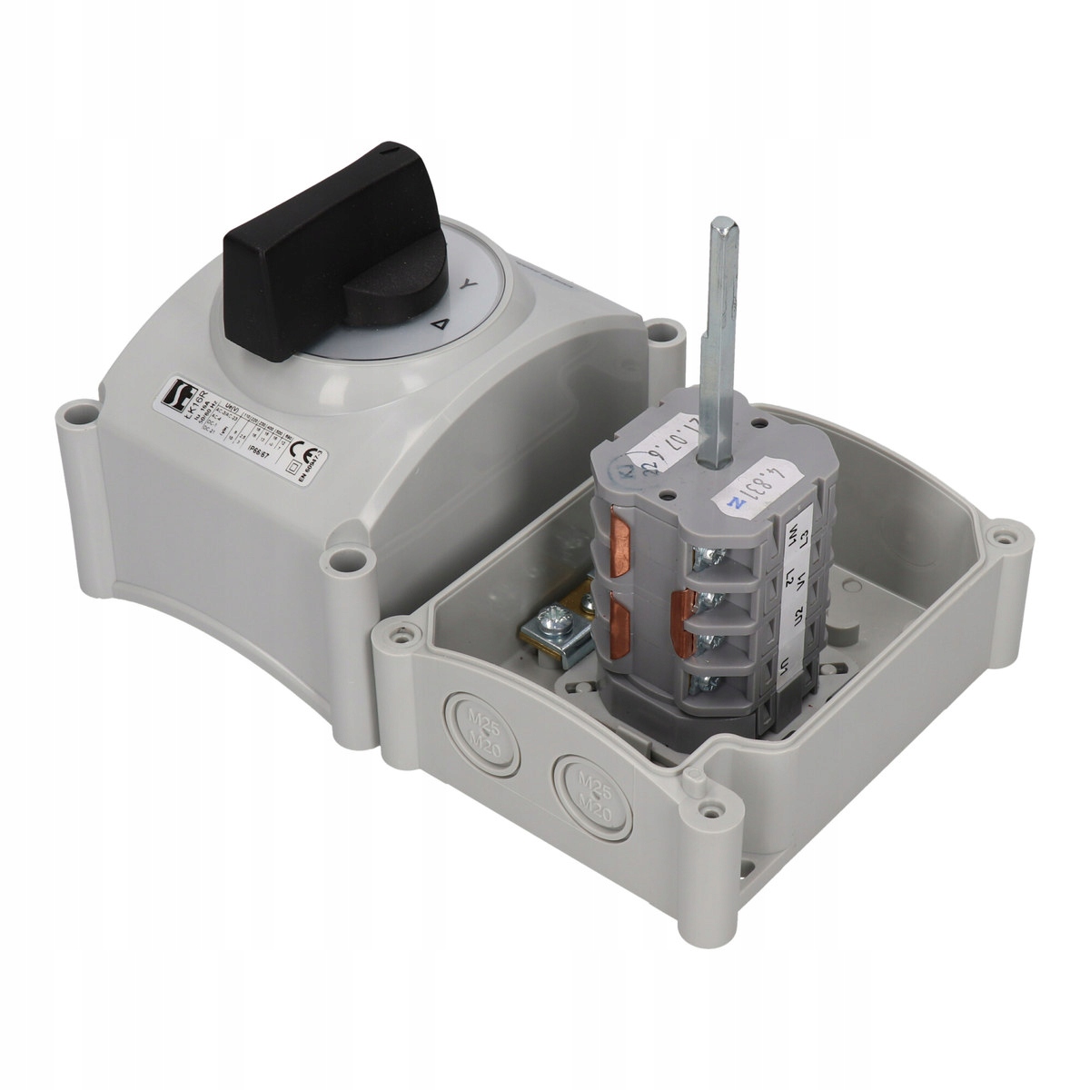 Łącznik Krzywkowy 63A Przełącznik rozruchowy trójfazowy 0,Y,A obudowa OB3 Kod producenta ŁK63-4.831\OB3