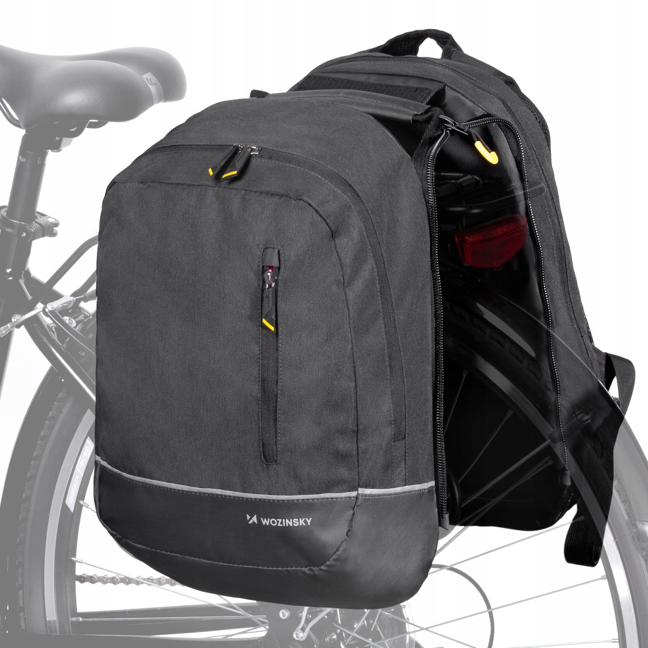 

Wozinsky Podwójna Torba Rowerowa 2w1 30L Mocna
