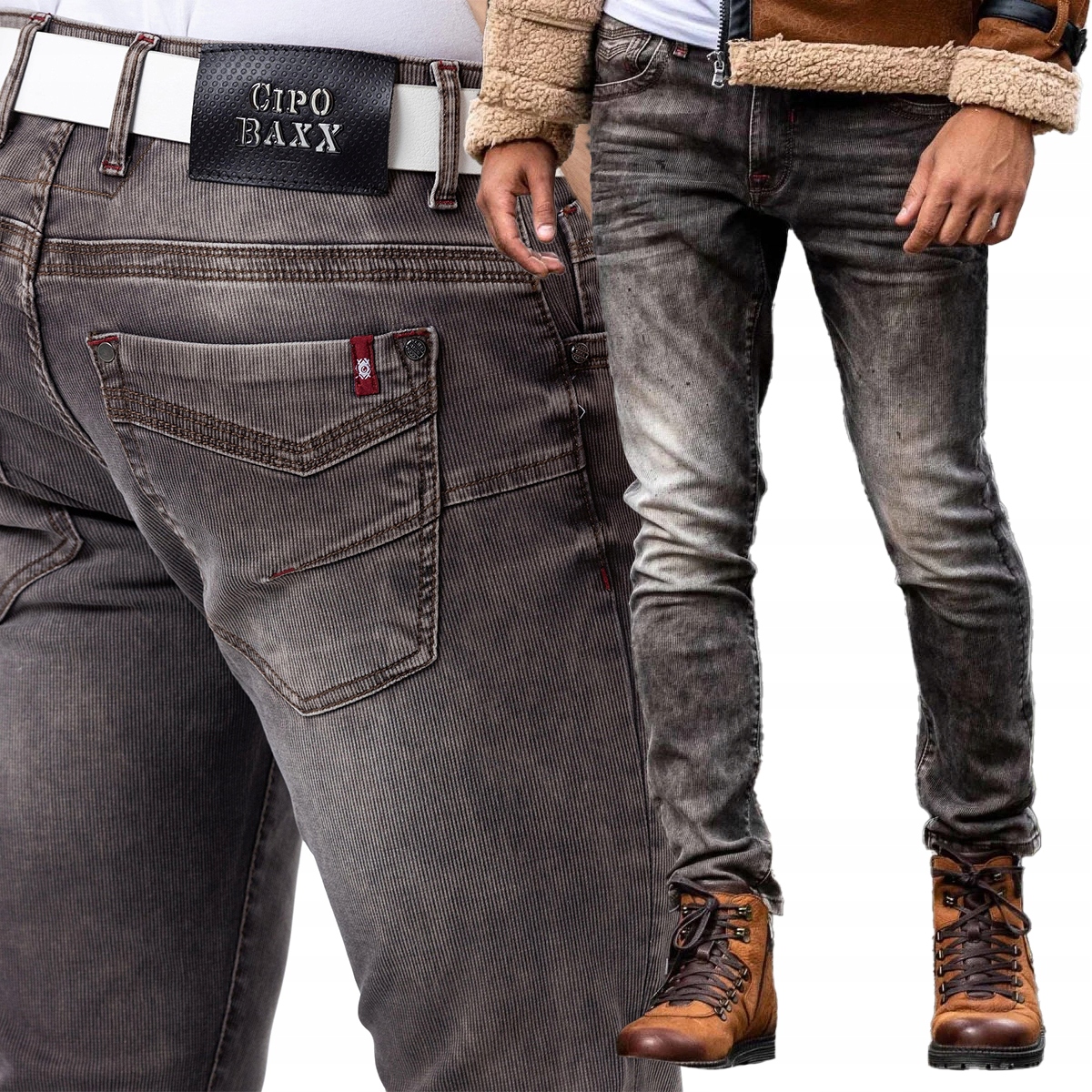 Klasické džíny Přetíratelné Elastický materiál Elegance