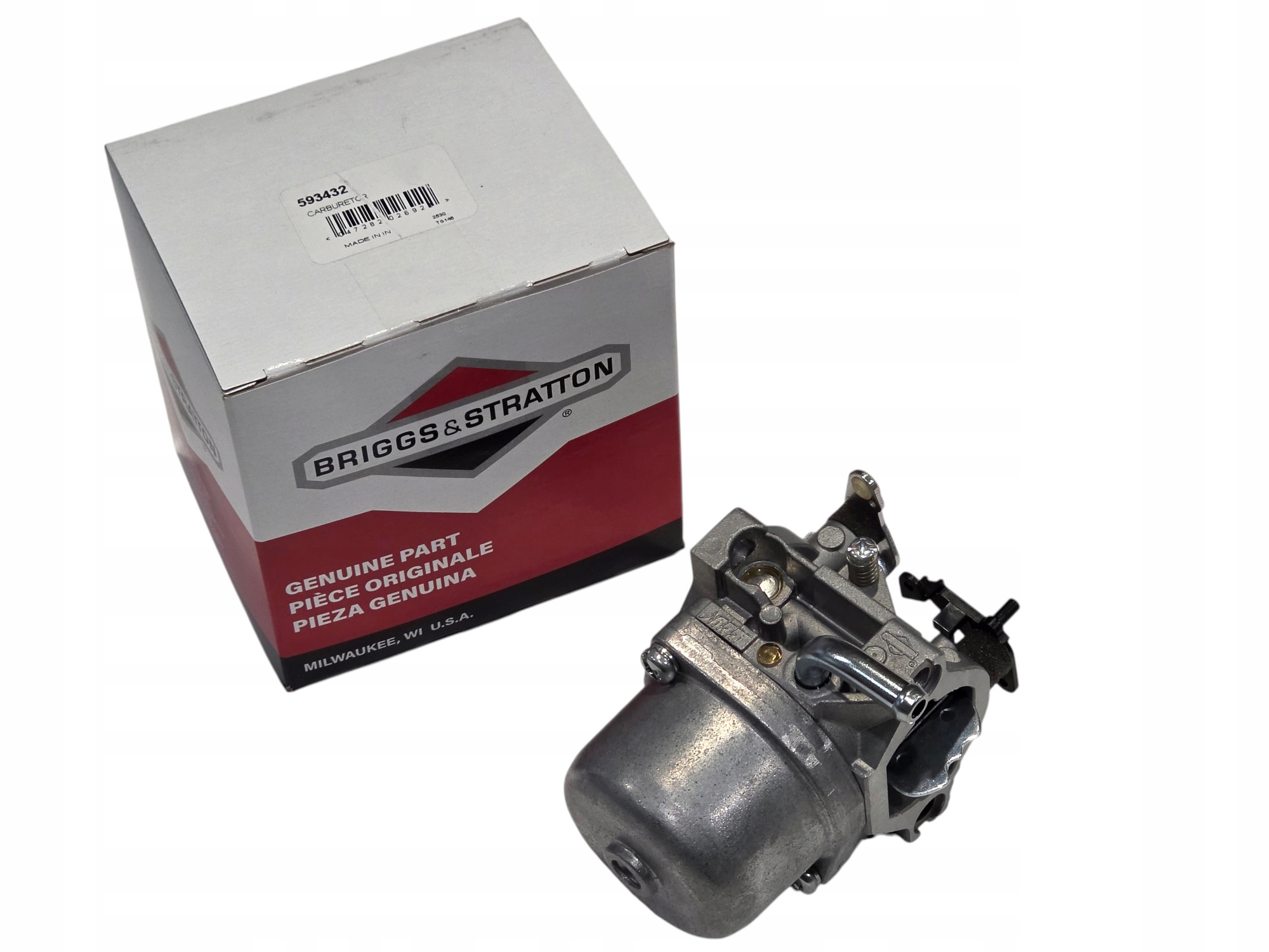 Gaźnik silnika traktorka Briggs & Stratton 593432 Nikki 10-14KM Oryginał