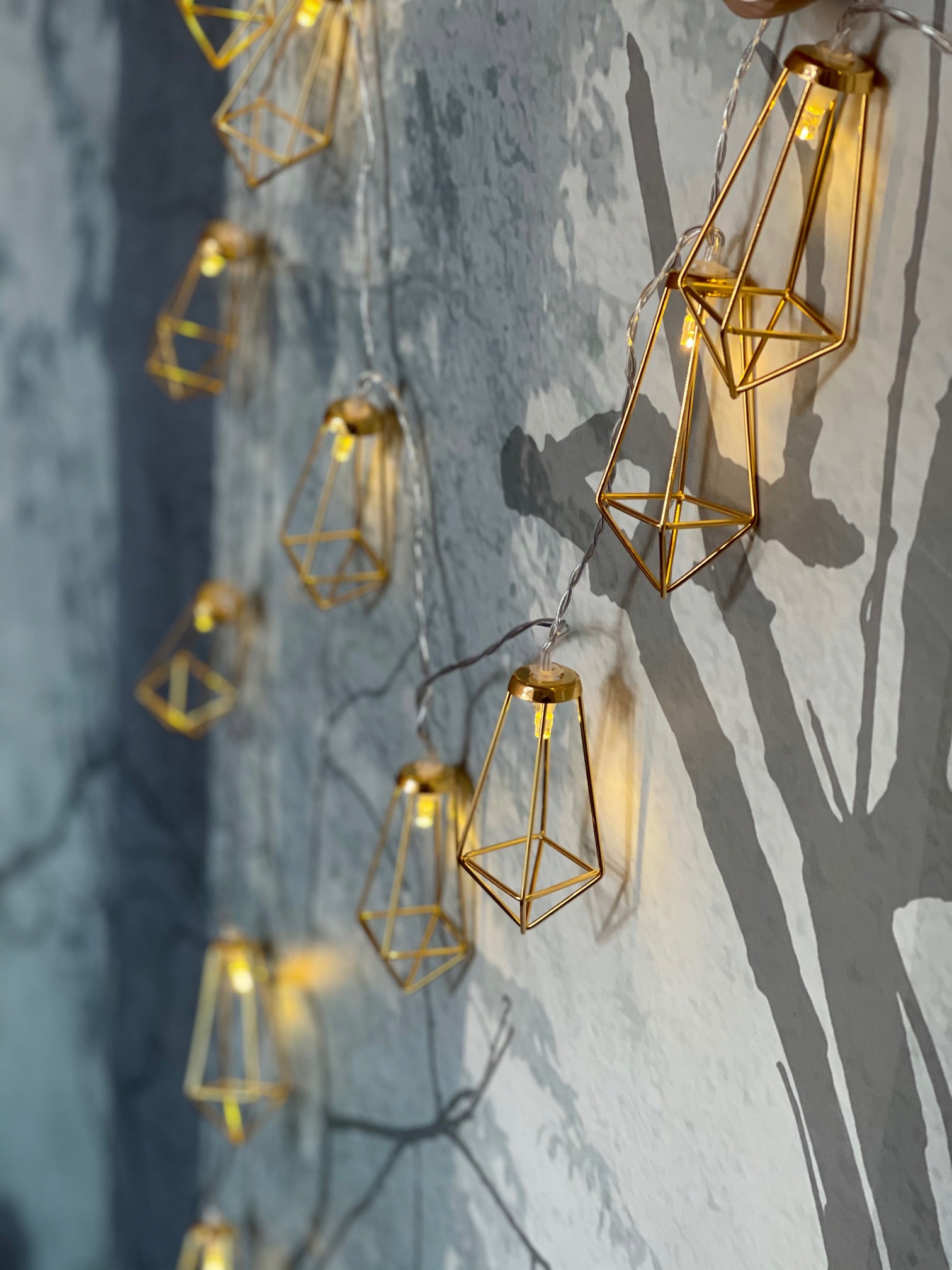 LAMPKI CHOINKOWE NA BATERIĘ ZŁOTE LOFT 20LED Marka Focla