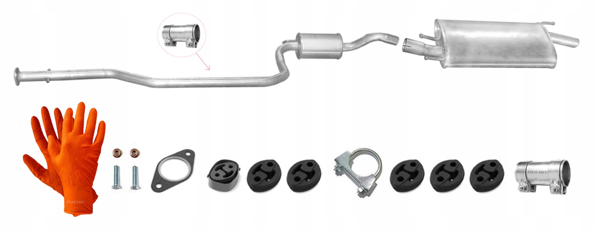 Ford Fiesta 1.4 1.8D (1995-2000) Tlumič