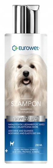 Šampon Pro Psa Zvlhčující Na Suchou Srst A Kůži Eurowet 200 ML