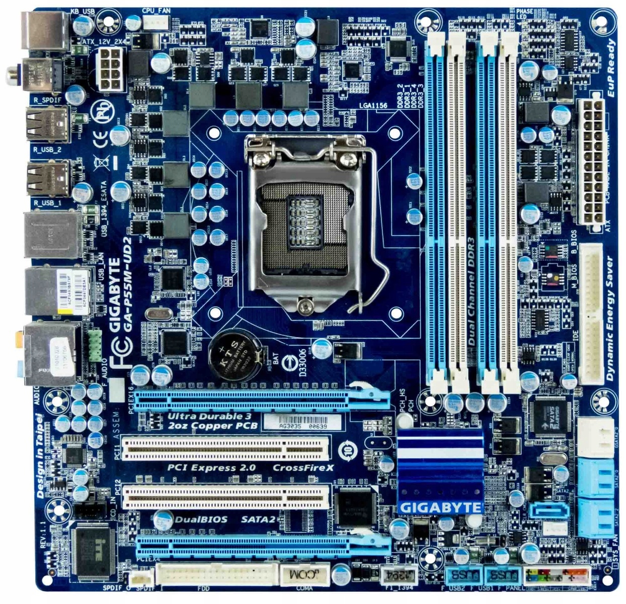 CPU メモリ付き　GIGABYTE　GA-P55A-UD4 LGA1156 Gigabyte Ga-p55a-ud4 w Płyty główne - Komputery - Allegro.pl