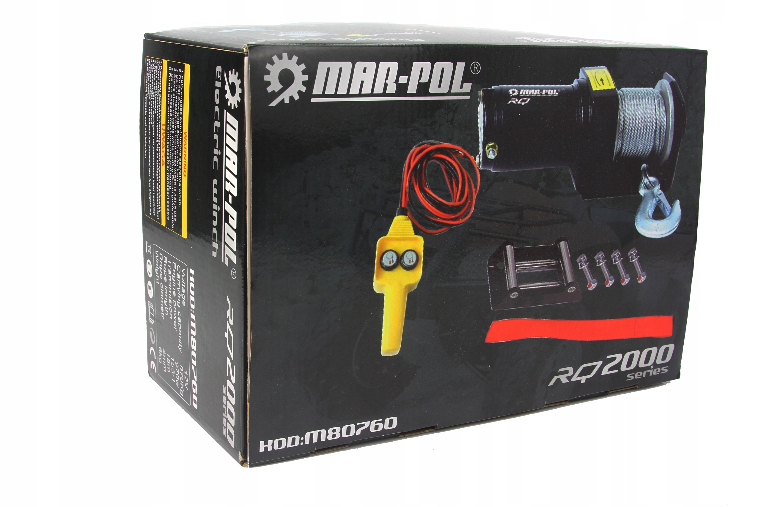 WYCIAGARKA WCIAGARKA AKUMULATOROWA 12V 2000LBS Kod producenta M80760