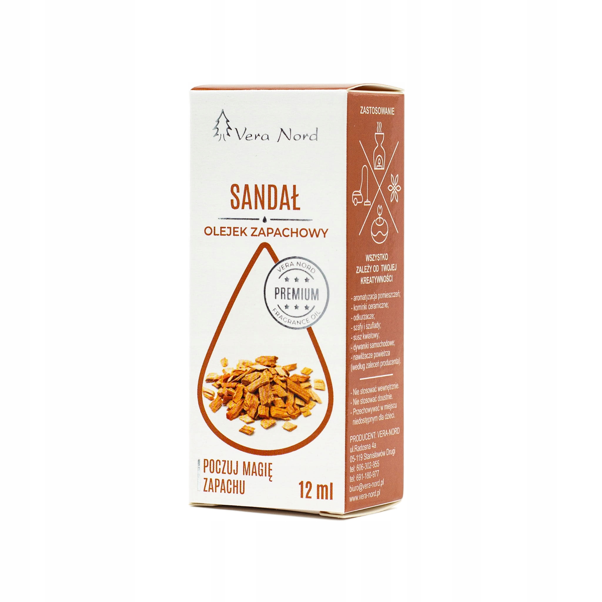 

Olejek zapachowy 12 ml sandał