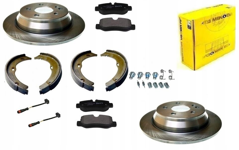 Kotouče Čelisti Pružiny Mercedes Vito W447 2014- Zadní Sada