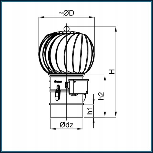 Nasada hybrydowa Turbowent TH200CHCH-B Darco Kod producenta TH200CHCH-B
