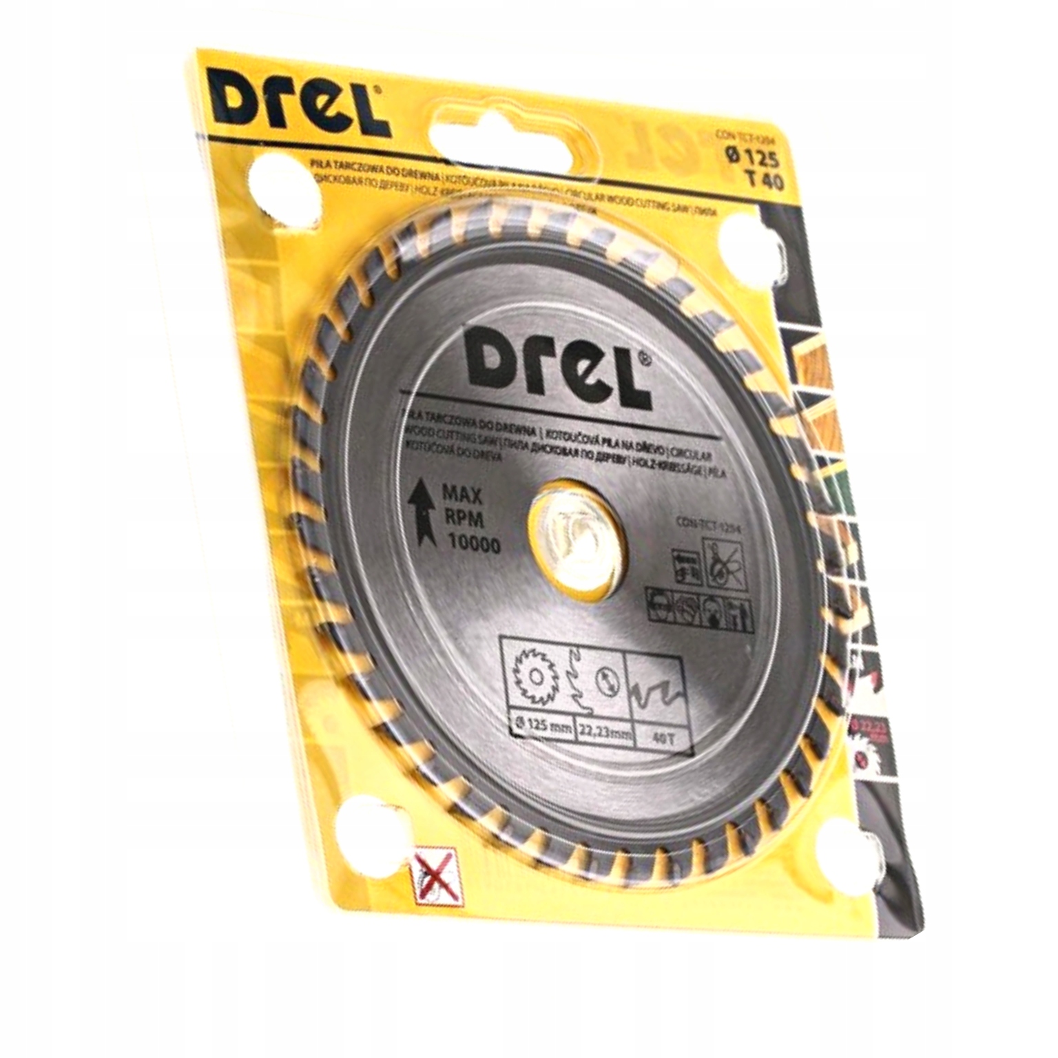 TARCZA DO DREWNA PIŁA WIDIOWA 115x22,23x40T Marka Drel