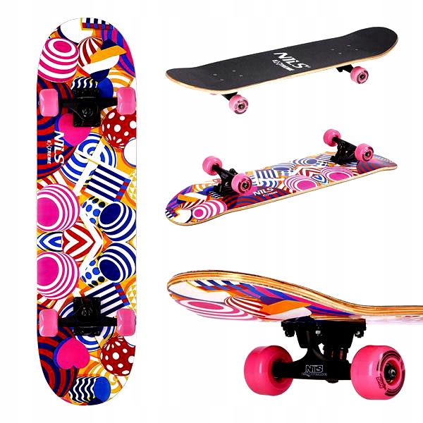 Deskorolka Deska Klasyczna Drewniana Skateboard Do 100KG