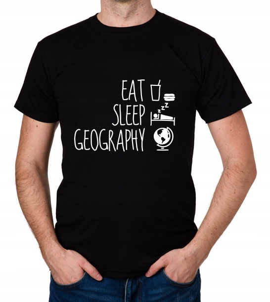 

koszulka Eat Sleep Geography prezent