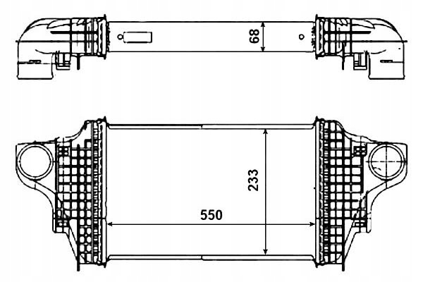 INTERCOOLER MERCEDES R KLASA 280CDI 320CDI 300CDI Producent części NRF