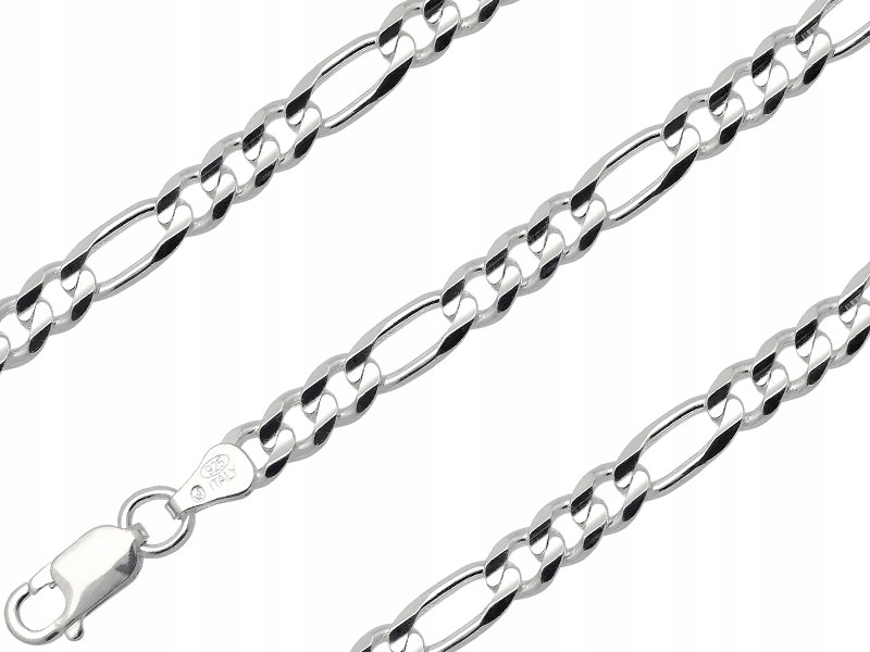 

Bransoletka Figaro Żłobione 21CM 5,6MM SREBRO925